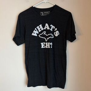 Michigan Women’s heathered Black Up North U.P. Graphic T-Shirt size small EUC!